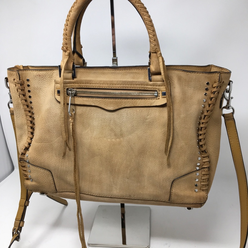 Rebecca Minkoff Distressed Studded Regan Satchel